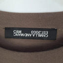 Camilla and Marc Relaxed Dusty Brown Logo T-shirt Size 8 by SwapUp-Online Second Hand Store-Online Thrift Store