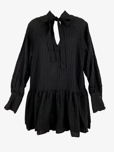 Camilla and Marc Textured Stripe Drop Waist Mini Dress Size 10 by SwapUp-Online Second Hand Store-Online Thrift Store