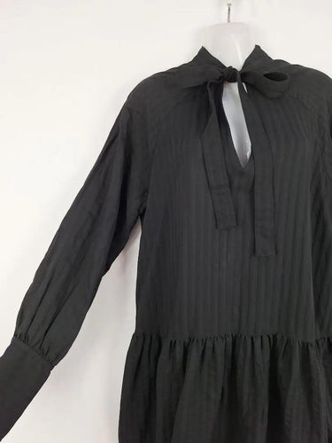 Camilla and Marc Textured Stripe Drop Waist Mini Dress Size 10 by SwapUp-Online Second Hand Store-Online Thrift Store