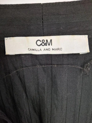Camilla and Marc Textured Stripe Drop Waist Mini Dress Size 10 by SwapUp-Online Second Hand Store-Online Thrift Store