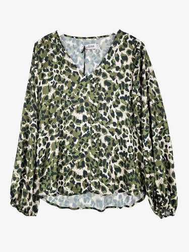 Carolina Camo Animal Print Top Size s/m by SwapUp-Online Second Hand Store-Online Thrift Store