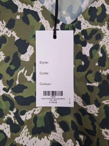 Carolina Camo Animal Print Top Size s/m by SwapUp-Online Second Hand Store-Online Thrift Store