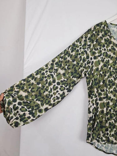 Carolina Camo Animal Print Top Size s/m by SwapUp-Online Second Hand Store-Online Thrift Store