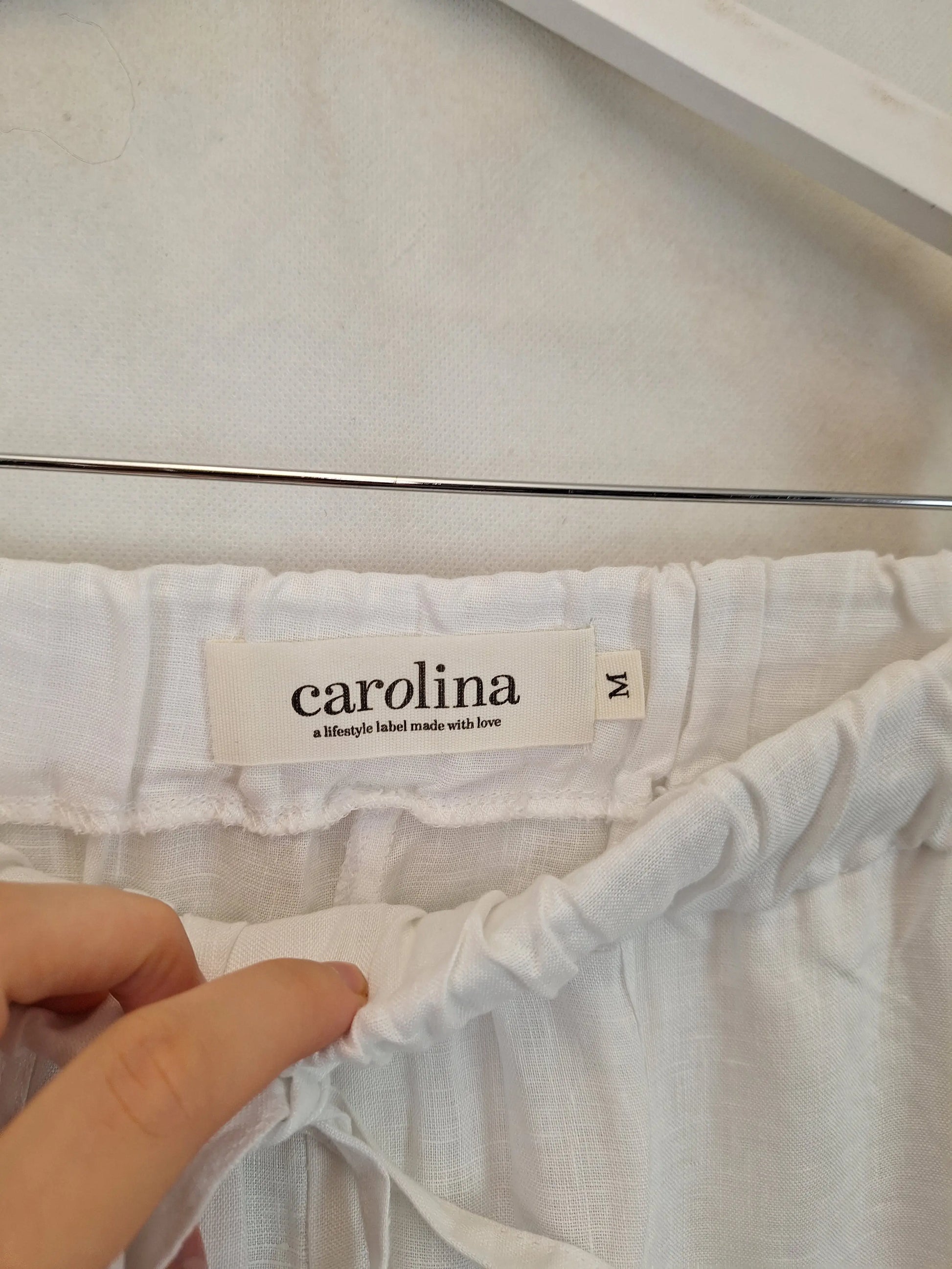 Carolina Relaxed Linen Beach Pants Size M by SwapUp-Online Second Hand Store-Online Thrift Store