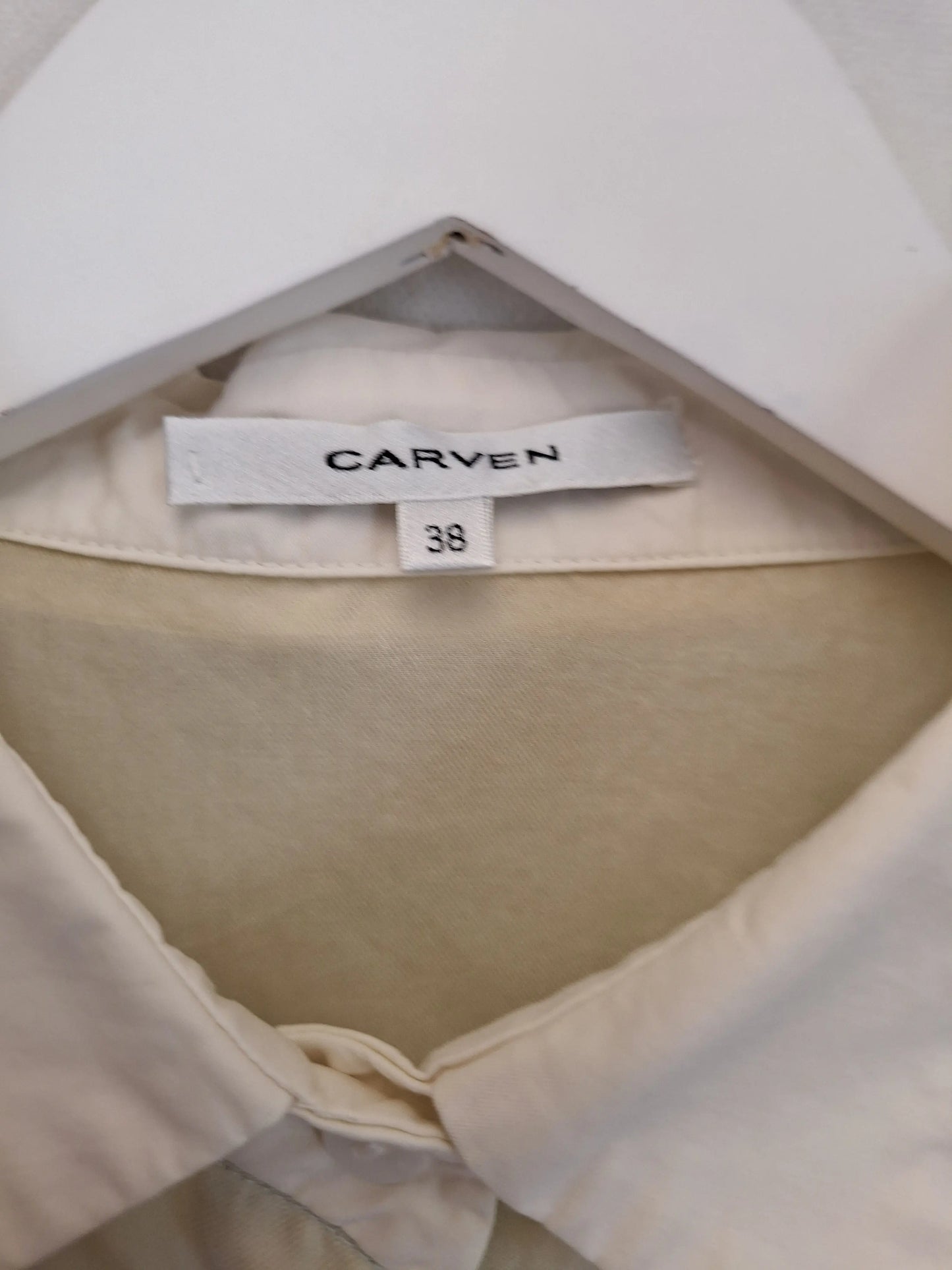 Carven Lace Semi Sheer Silk Shirt Size M by SwapUp-Online Second Hand Store-Online Thrift Store