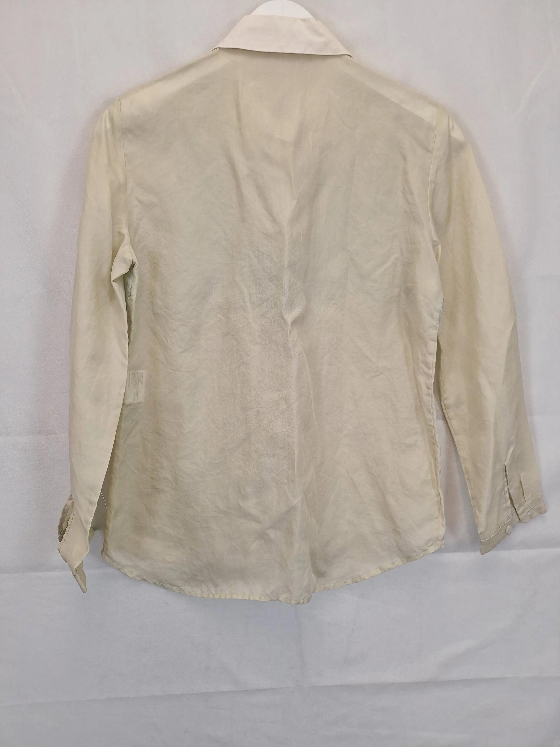 Carven Lace Semi Sheer Silk Shirt Size M by SwapUp-Online Second Hand Store-Online Thrift Store