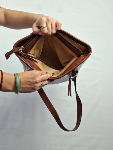 Cellini Contrast Medium Tote Handbag Size None by SwapUp-Online Second Hand Store-Online Thrift Store