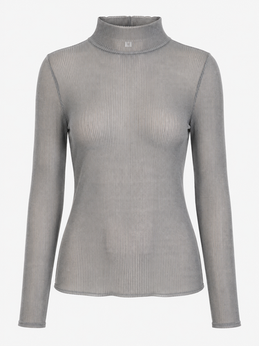 Acler Elevated Mesh Mock Neck Top Size 12