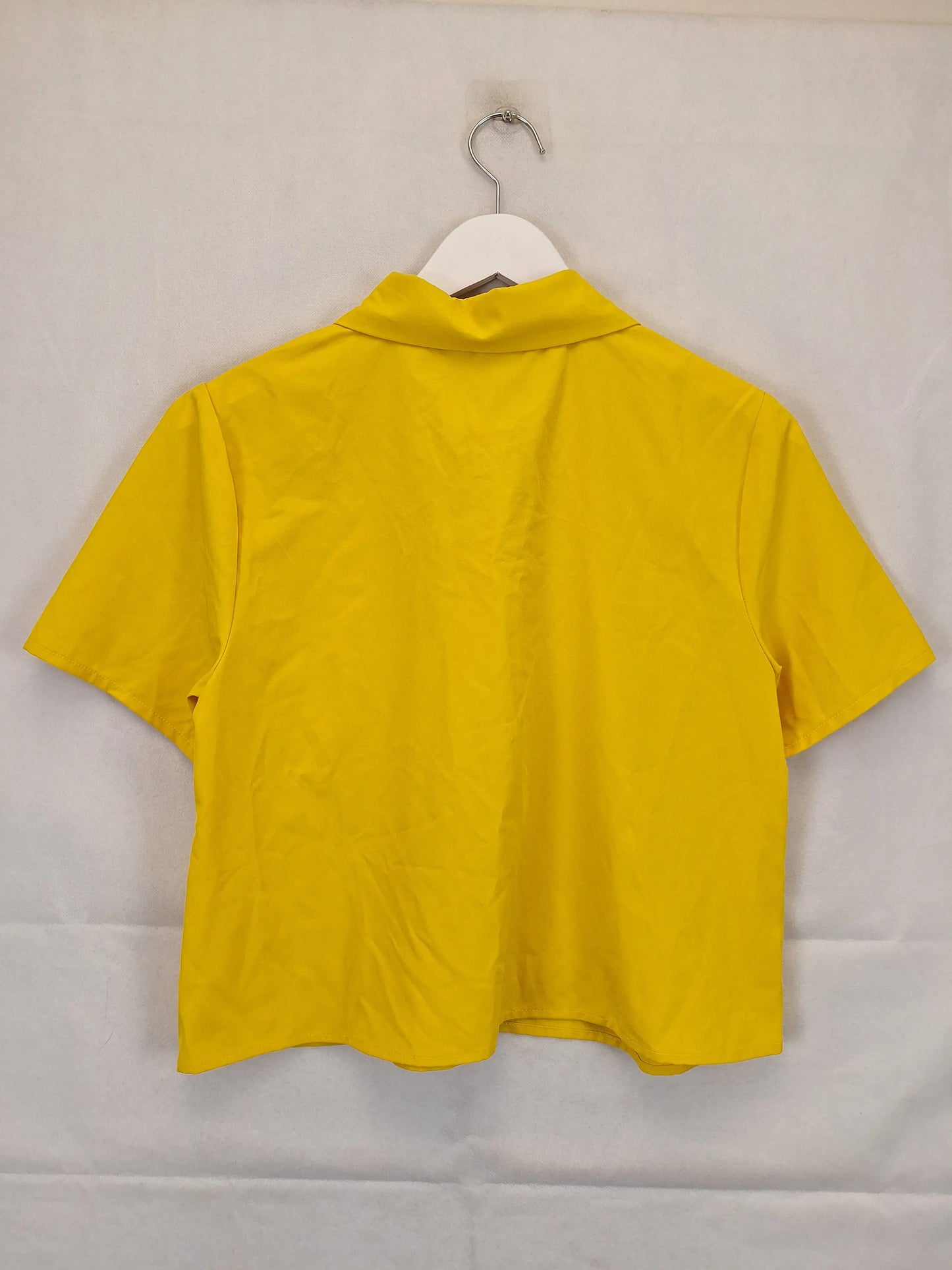 Cider Warm Sunshine Retro Inspired Cropped Blouse Size L by SwapUp-Online Second Hand Store-Online Thrift Store
