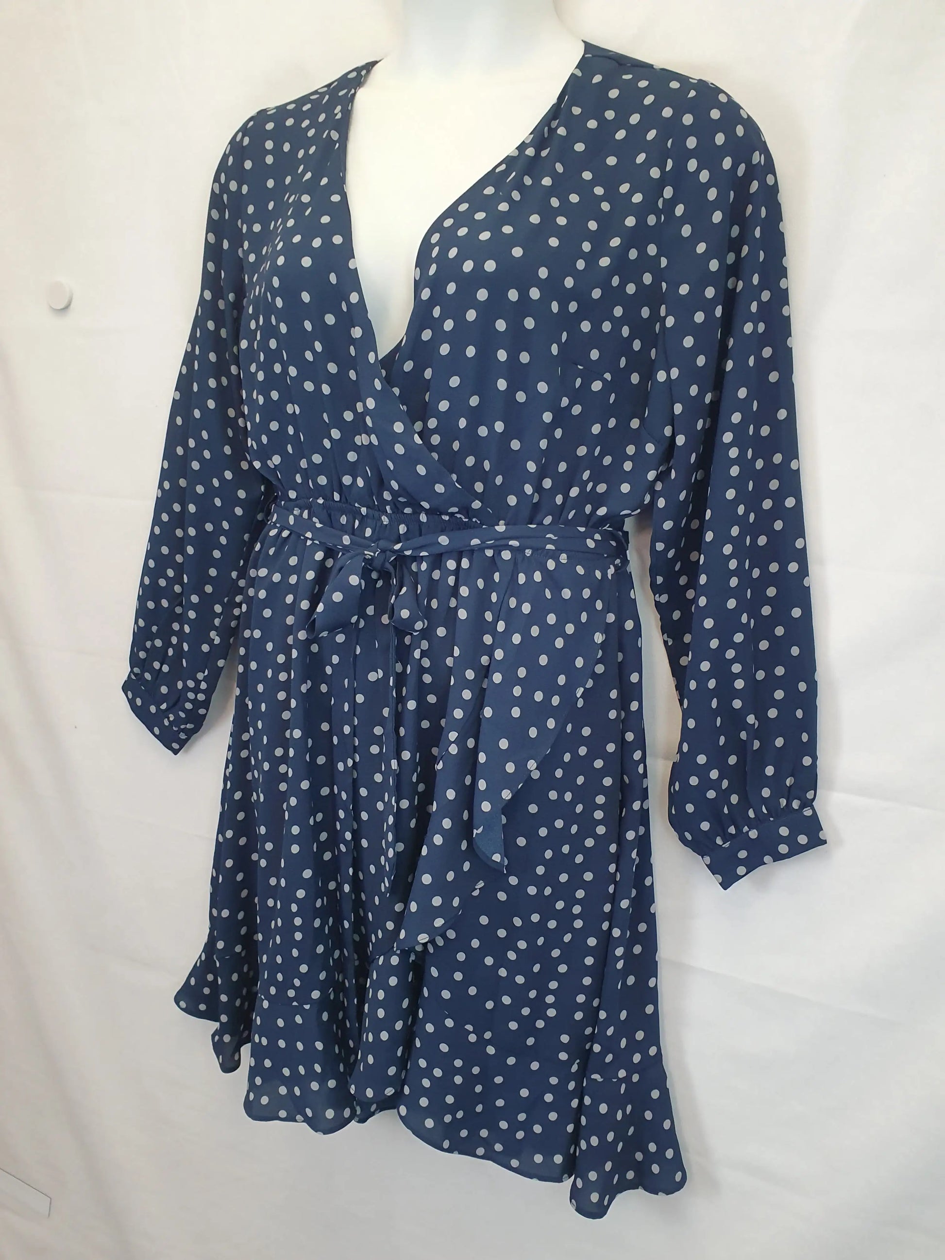 City Chic Amber Polka Dot Midi Dress Size XXS Plus by SwapUp-Online Second Hand Store-Online Thrift Store