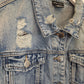 City Chic Distressed Mid Blue Denim Jacket Size 22 by SwapUp-Online Second Hand Store-Online Thrift Store