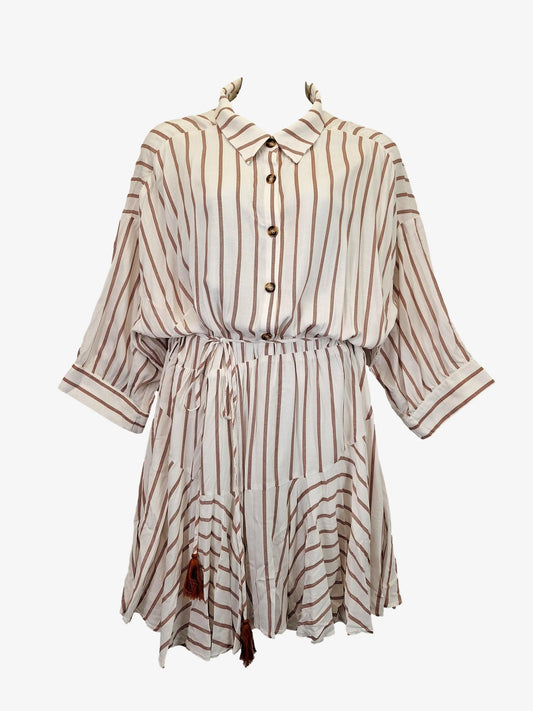 City Chic Elasticized Waist Shirt Style Midi Dress Size 24 by SwapUp-Online Second Hand Store-Online Thrift Store