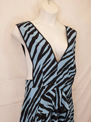City Chic Pinafore Striped Frill Maxi Dress Size 22 by SwapUp-Online Second Hand Store-Online Thrift Store