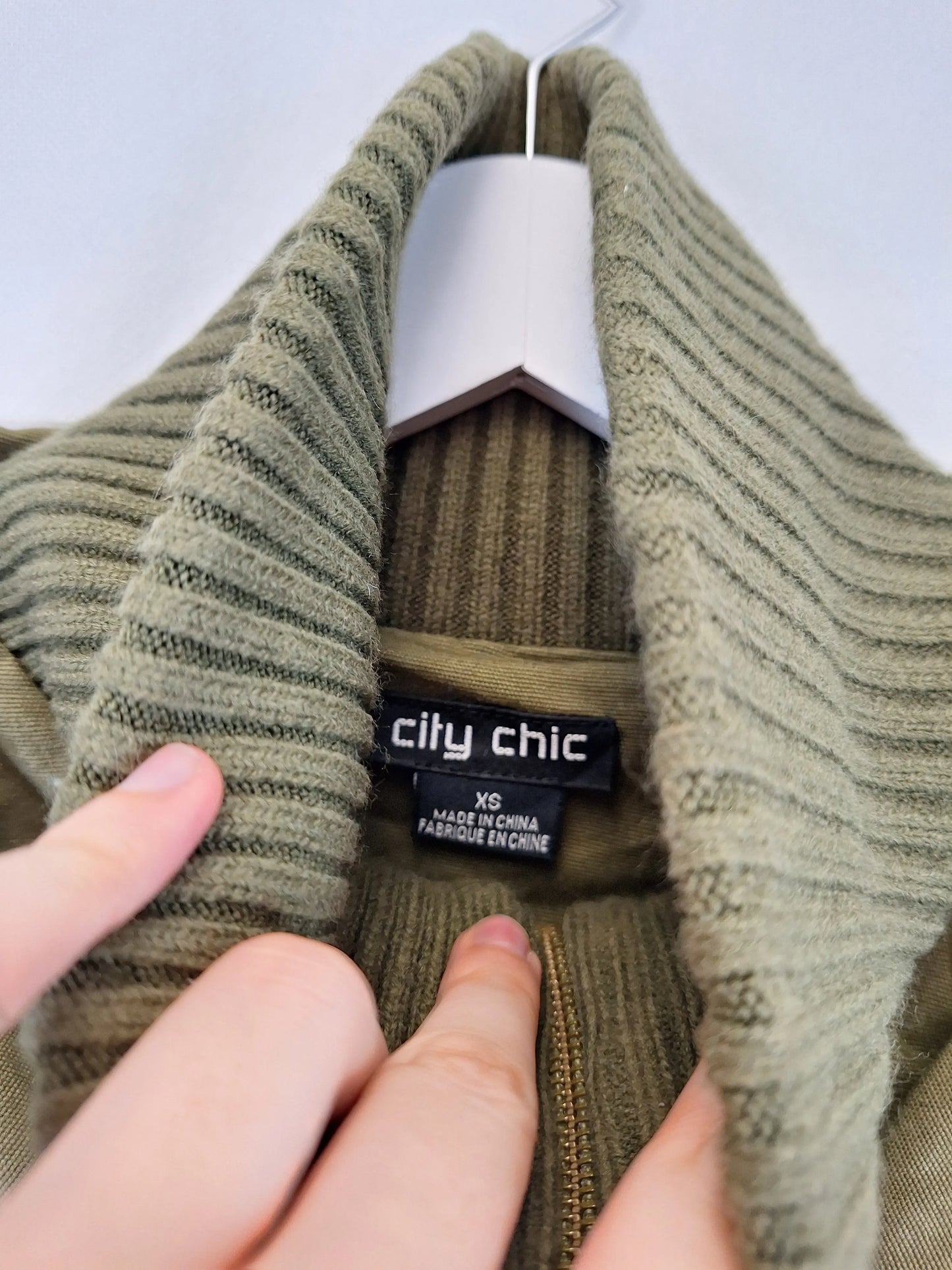 City Chic Stylish Layered Utility  Jacket Size 14 by SwapUp-Online Second Hand Store-Online Thrift Store