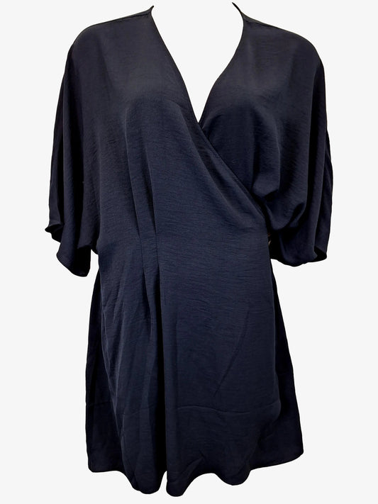 City Chic V Neck Satin Wrap Mini Dress Size XL by SwapUp-Online Second Hand Store-Online Thrift Store
