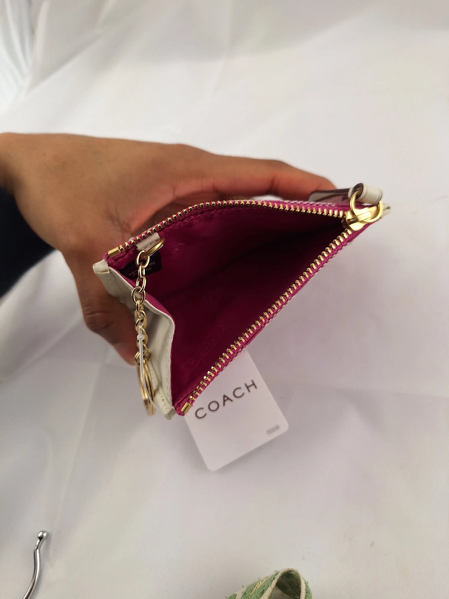 Coach Classic Monogram Fuchsia Wallet by SwapUp-Online Second Hand Store-Online Thrift Store