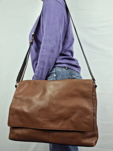 Coach Soft Leather Messenger Bag Size One Size by SwapUp-Online Second Hand Store-Online Thrift Store