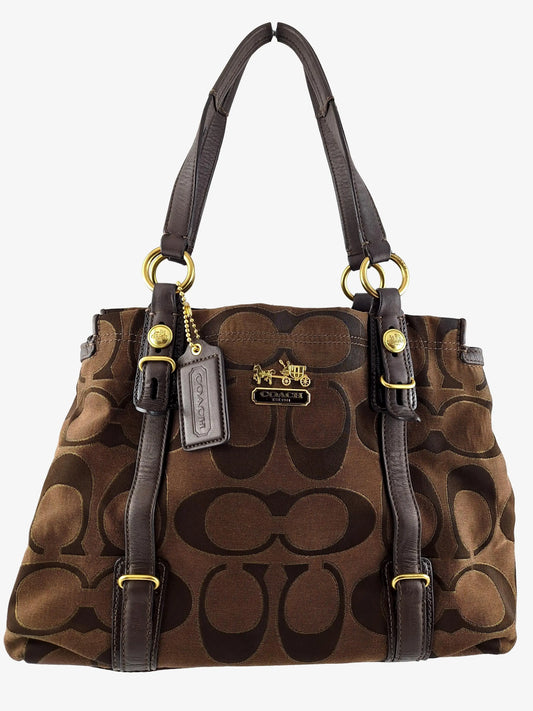Coach Vintage Signature Jacquard  Bag Size OSFA by SwapUp-Online Second Hand Store-Online Thrift Store