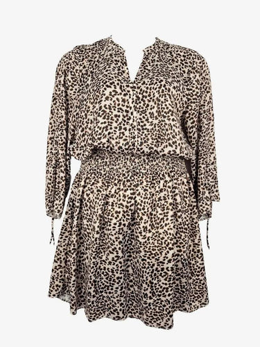Commonry Cheetah Shirred Loose Dress Size 14 by SwapUp-Online Second Hand Store-Online Thrift Store