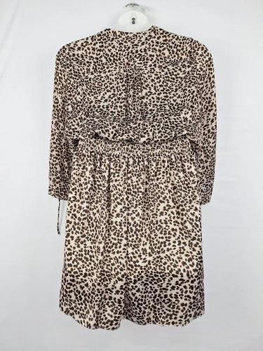 Commonry Cheetah Shirred Loose Dress Size 14 by SwapUp-Online Second Hand Store-Online Thrift Store