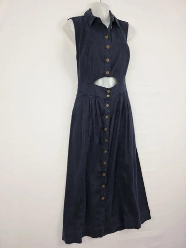 Commonry Cut out Linen Blend Stretch Dress Size 10 by SwapUp-Online Second Hand Store-Online Thrift Store