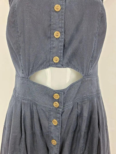 Commonry Cut out Linen Blend Stretch Dress Size 10 by SwapUp-Online Second Hand Store-Online Thrift Store