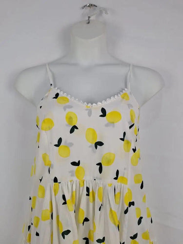 Coop Gathered Lemons Sundress Midi Dress Size M by SwapUp-Online Second Hand Store-Online Thrift Store