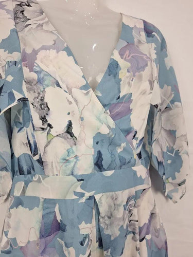 Cooper St Day Out Soft Floral Midi Dress Size 10 by SwapUp-Online Second Hand Store-Online Thrift Store