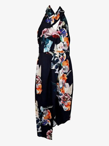 Cooper St High Neck Drape Floral Dress Size 12 by SwapUp-Online Second Hand Store-Online Thrift Store