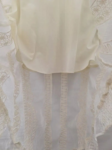 Cooper St Ivory Ruffle Neckline Delicate Dress Size 12 by SwapUp-Online Second Hand Store-Online Thrift Store