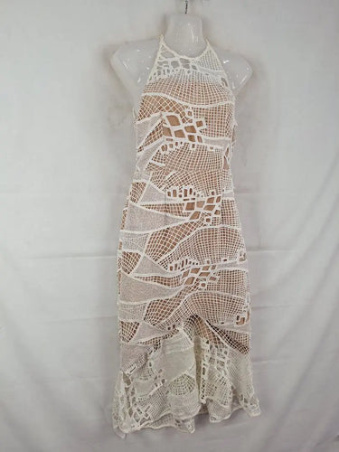 Cooper St Nude Lined Lace Evening Dress Size 8 by SwapUp-Online Second Hand Store-Online Thrift Store
