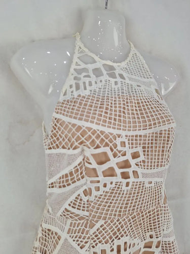 Cooper St Nude Lined Lace Evening Dress Size 8 by SwapUp-Online Second Hand Store-Online Thrift Store