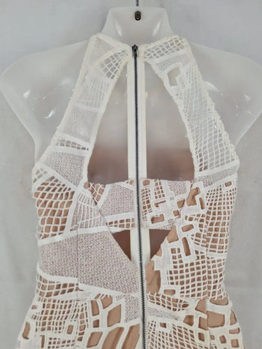 Cooper St Nude Lined Lace Evening Dress Size 8 by SwapUp-Online Second Hand Store-Online Thrift Store