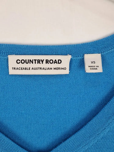 Country Road Aqua Winter Wool Essential Jumper Size XS by SwapUp-Online Second Hand Store-Online Thrift Store