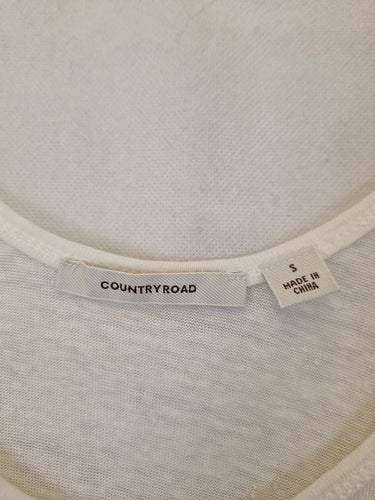 Country Road Athleisure Sheer Relaxed Top Size S by SwapUp-Online Second Hand Store-Online Thrift Store