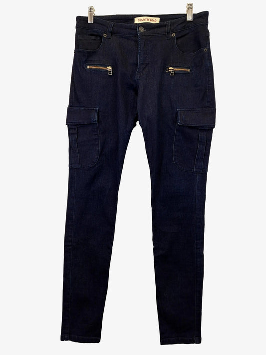 Country Road Basic Multi Pocket Carpenter Jeans Size 12 by SwapUp-Online Second Hand Store-Online Thrift Store