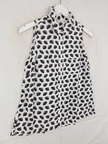 Country Road Black Shells Chelsea Blouse Size XXS by SwapUp-Online Second Hand Store-Online Thrift Store