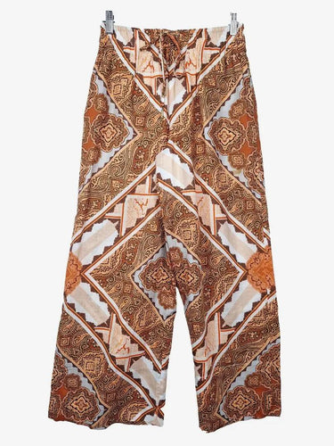 Country Road Bohemian Pattern Flowy Cotton Pants Size 8 by SwapUp-Online Second Hand Store-Online Thrift Store