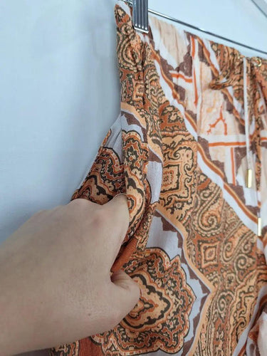 Country Road Bohemian Pattern Flowy Cotton Pants Size 8 by SwapUp-Online Second Hand Store-Online Thrift Store