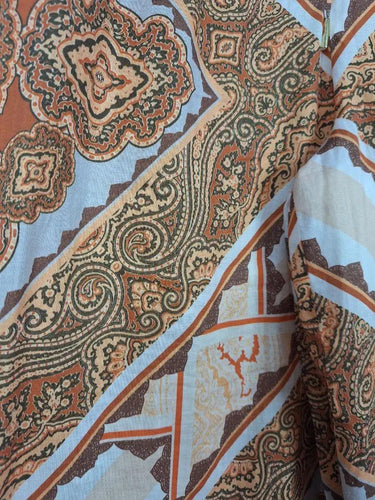 Country Road Bohemian Pattern Flowy Cotton Pants Size 8 by SwapUp-Online Second Hand Store-Online Thrift Store
