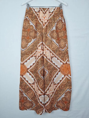 Country Road Bohemian Pattern Flowy Cotton Pants Size 8 by SwapUp-Online Second Hand Store-Online Thrift Store