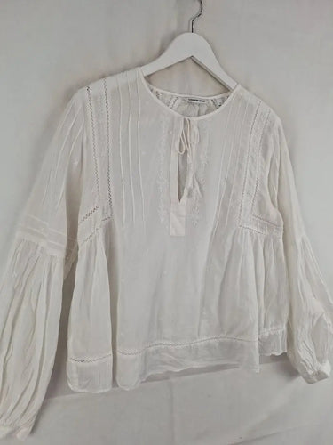 Country Road Boho Embroidered Sheer Blouse Size S by SwapUp-Online Second Hand Store-Online Thrift Store
