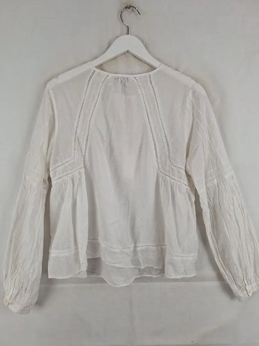 Country Road Boho Embroidered Sheer Blouse Size S by SwapUp-Online Second Hand Store-Online Thrift Store