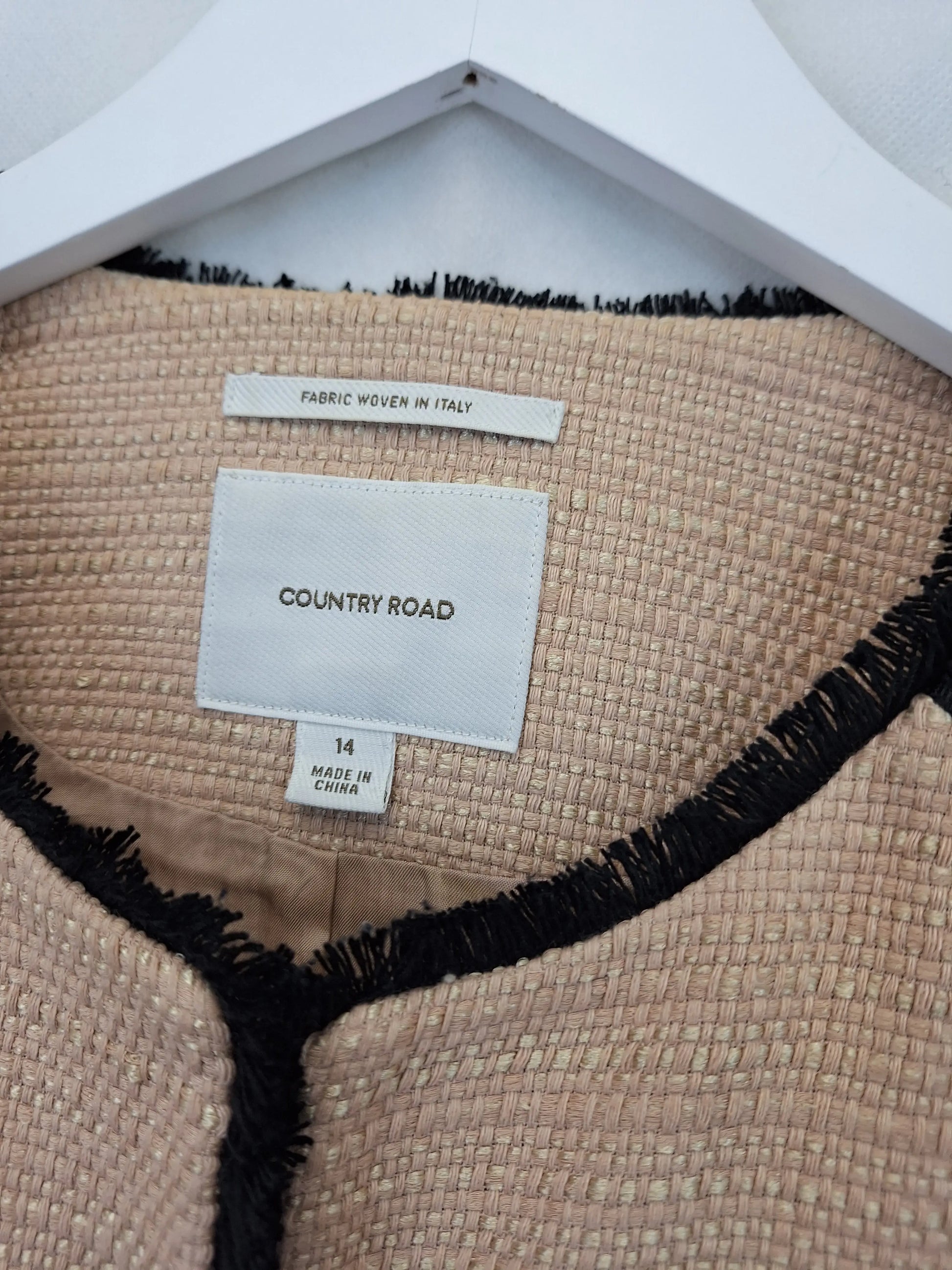 Country Road Boucle Italian Fabric Timeless Blazer Size 14 by SwapUp-Online Second Hand Store-Online Thrift Store