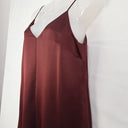 Country Road Burgundy Satin Slip Dress Size 10 by SwapUp-Online Second Hand Store-Online Thrift Store