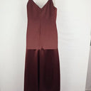 Country Road Burgundy Satin Slip Dress Size 10 by SwapUp-Online Second Hand Store-Online Thrift Store