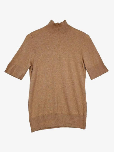 Country Road Camel Wool Blend Mock Neck Knit Jumper Size L by SwapUp-Online Second Hand Store-Online Thrift Store