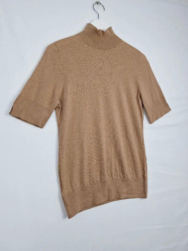 Country Road Camel Wool Blend Mock Neck Knit Jumper Size L by SwapUp-Online Second Hand Store-Online Thrift Store