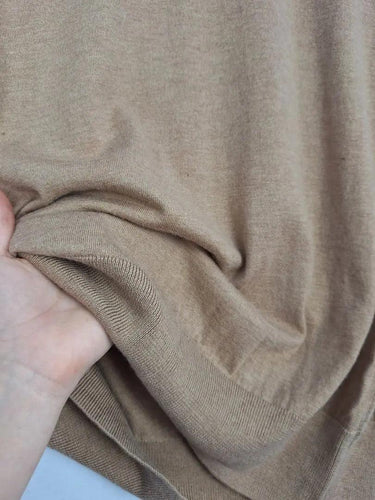 Country Road Camel Wool Blend Mock Neck Knit Jumper Size L by SwapUp-Online Second Hand Store-Online Thrift Store