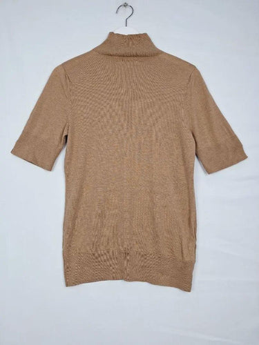 Country Road Camel Wool Blend Mock Neck Knit Jumper Size L by SwapUp-Online Second Hand Store-Online Thrift Store